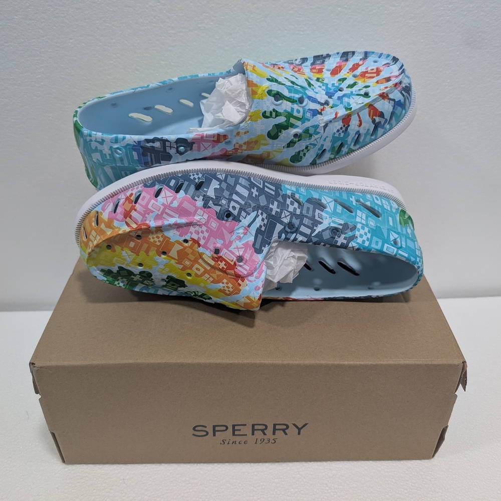 Sperry Blue Multi Slip-On Clog - Picture 4 of 7